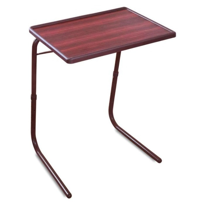Folding TV tray table - Rosewood. Colour: brown